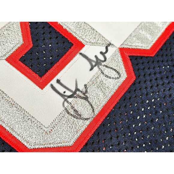 VTG Reebok Authentic Houston Rockets Steve Francis SIGNED Jersey Blue Size 48 - Picture 6 of 16